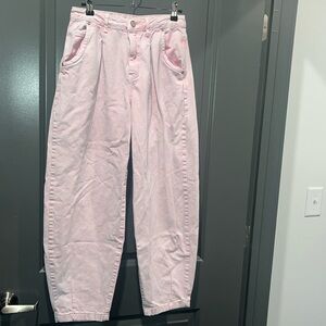 Zara pink balloon leg jeans
